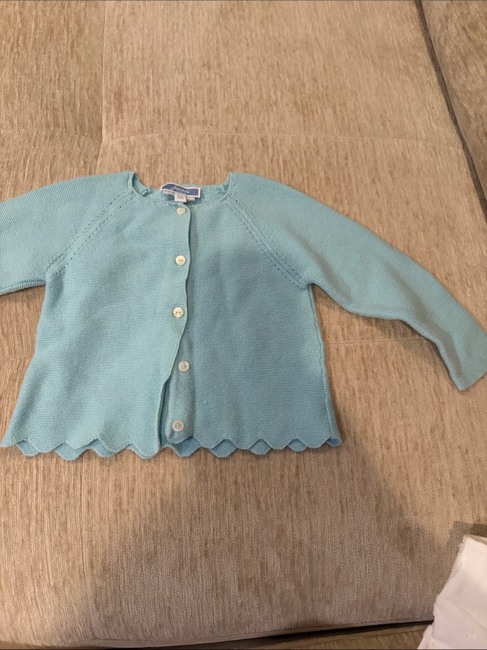 Light Blue Girls' Knit Cardigan - jacadi